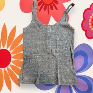 Gray henley tank brandy Melville XS/Small